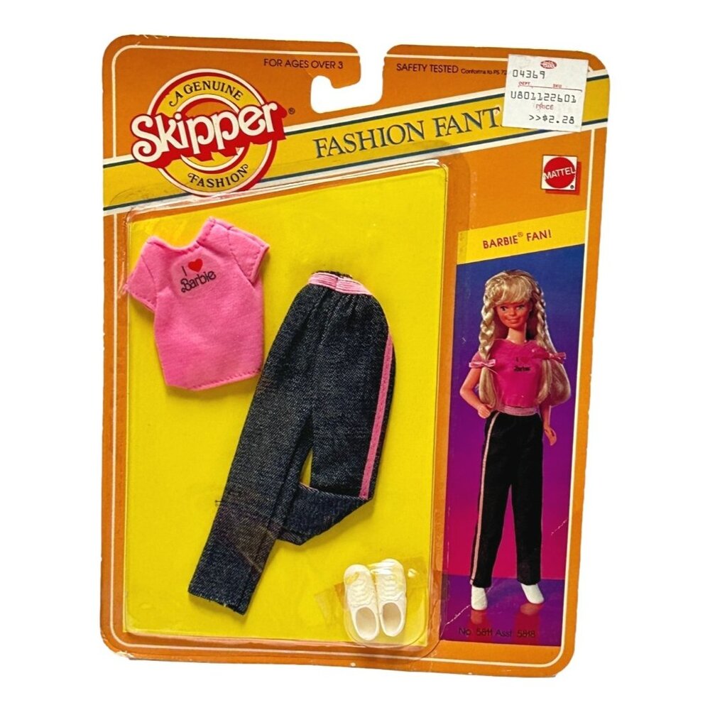 Vintage Mattel Skipper Fashion‎ Doll Clothing Barbie Sister New 1982